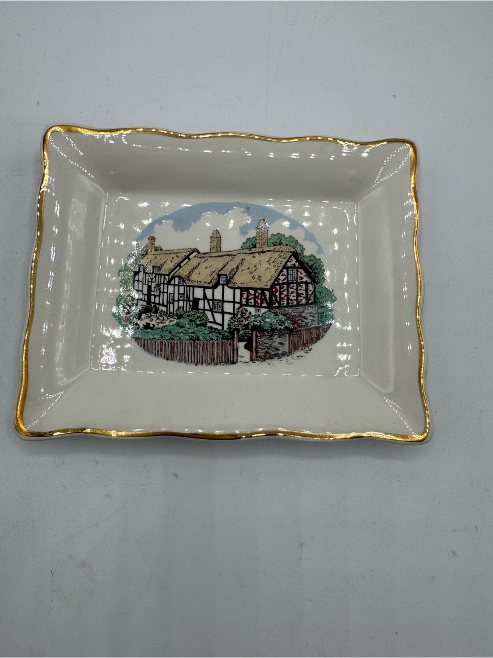 Weatherby Hanley Falconware porcelain trinket tray made in Staffordshire England